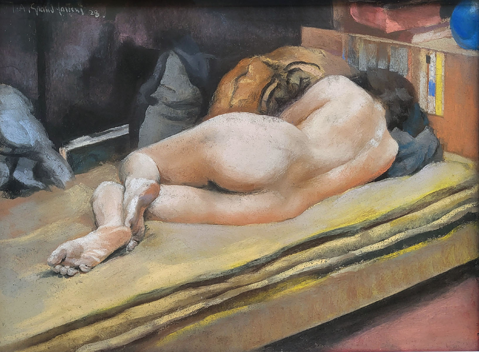 un-pastel-nu-couche-1928-jean-albert-grand-carteret-1