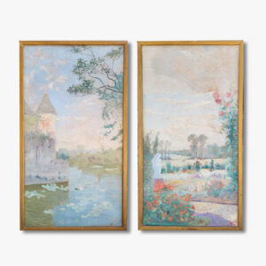 a-pair-of-oil-paintings-on-panels-the-castle-of-chailloue-by-georges-billaudot
