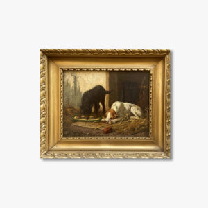 huile-sur-panneau-chiens-par-vincent-de-vos