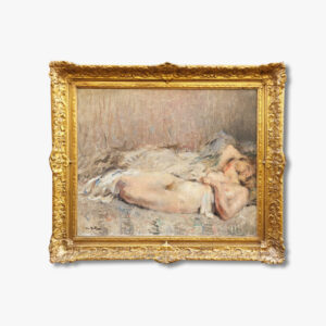 huile-sur-toile-nu-endormi-par-abel-bertram