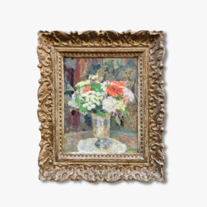 huile-sur-isorel-bouquet-de-fleurs-de-printemps-par-edgard-maxence