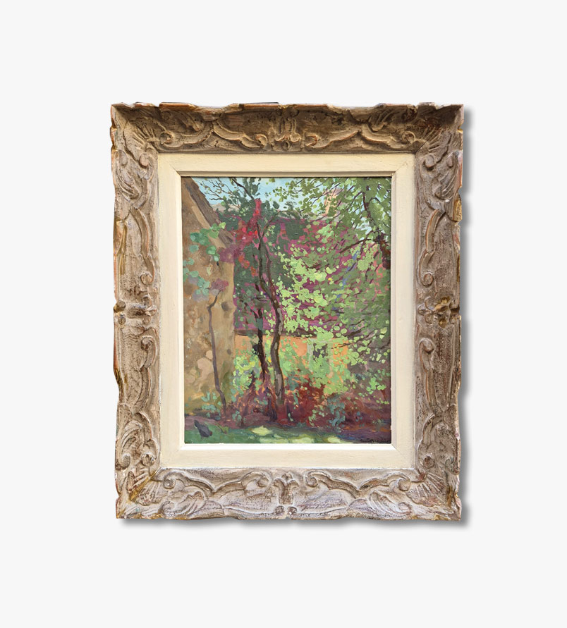 huile-sur-panneau-jardin-arbore-par-rae-sloan-bredin