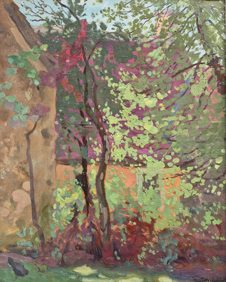 huile-sur-panneau-jardin-arbore-par-rae-sloan-bredin-1