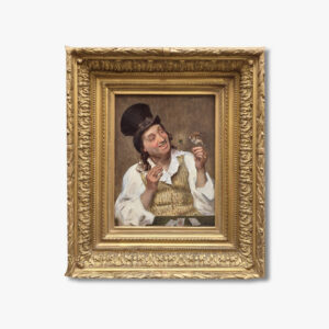 huile-sur-panneau-l-oiseau-et le-magicien-par-guillaume-alaux