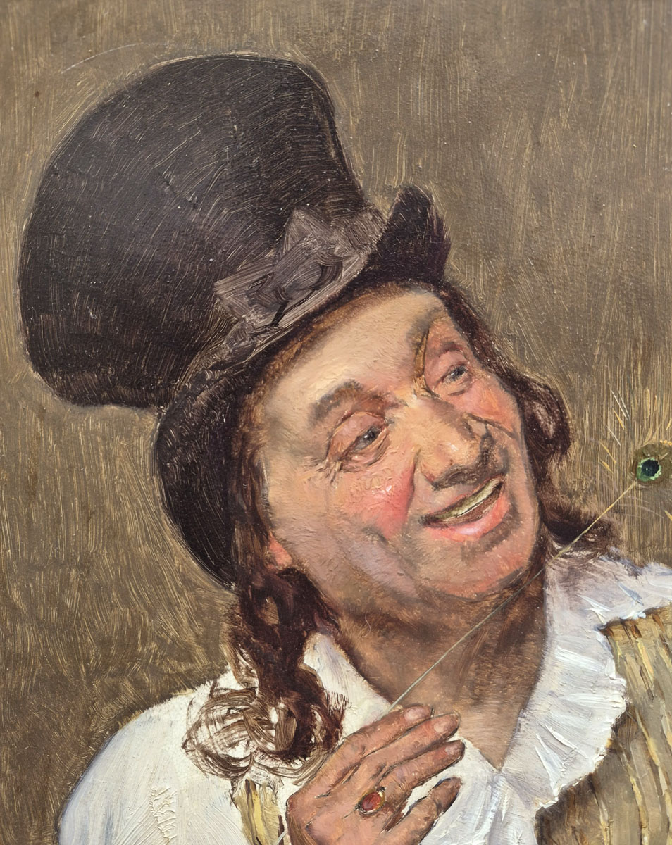 huile-sur-panneau-l-oiseau-et le-magicien-par-guillaume-alaux-2