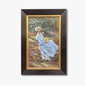 huile-sur-toile-au-jardin-par-leslie-robert-poole-smith