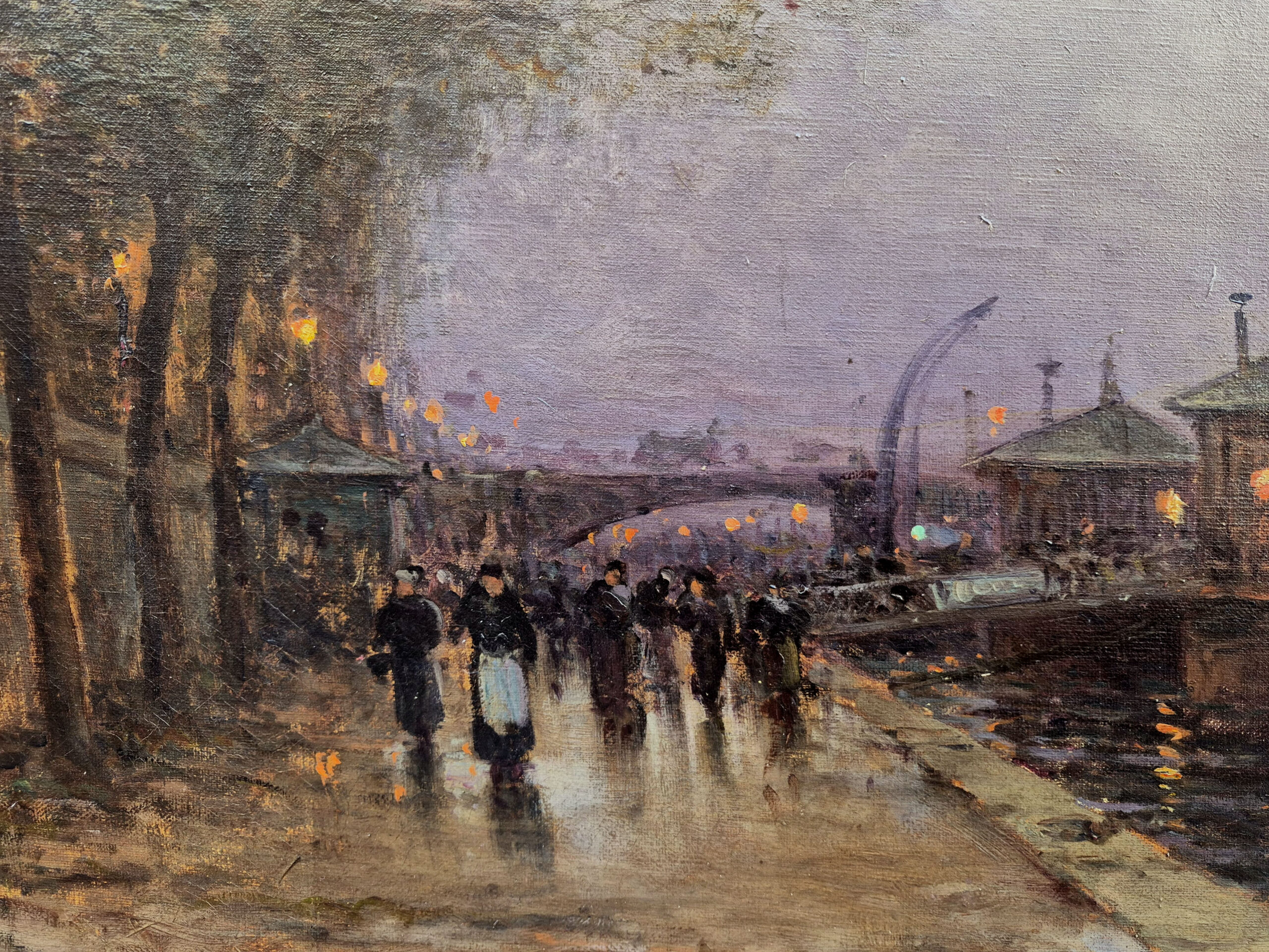 huile-sur-toile-le-quai-de-conti-de-nuit-par-edmond-paul-villiers-3