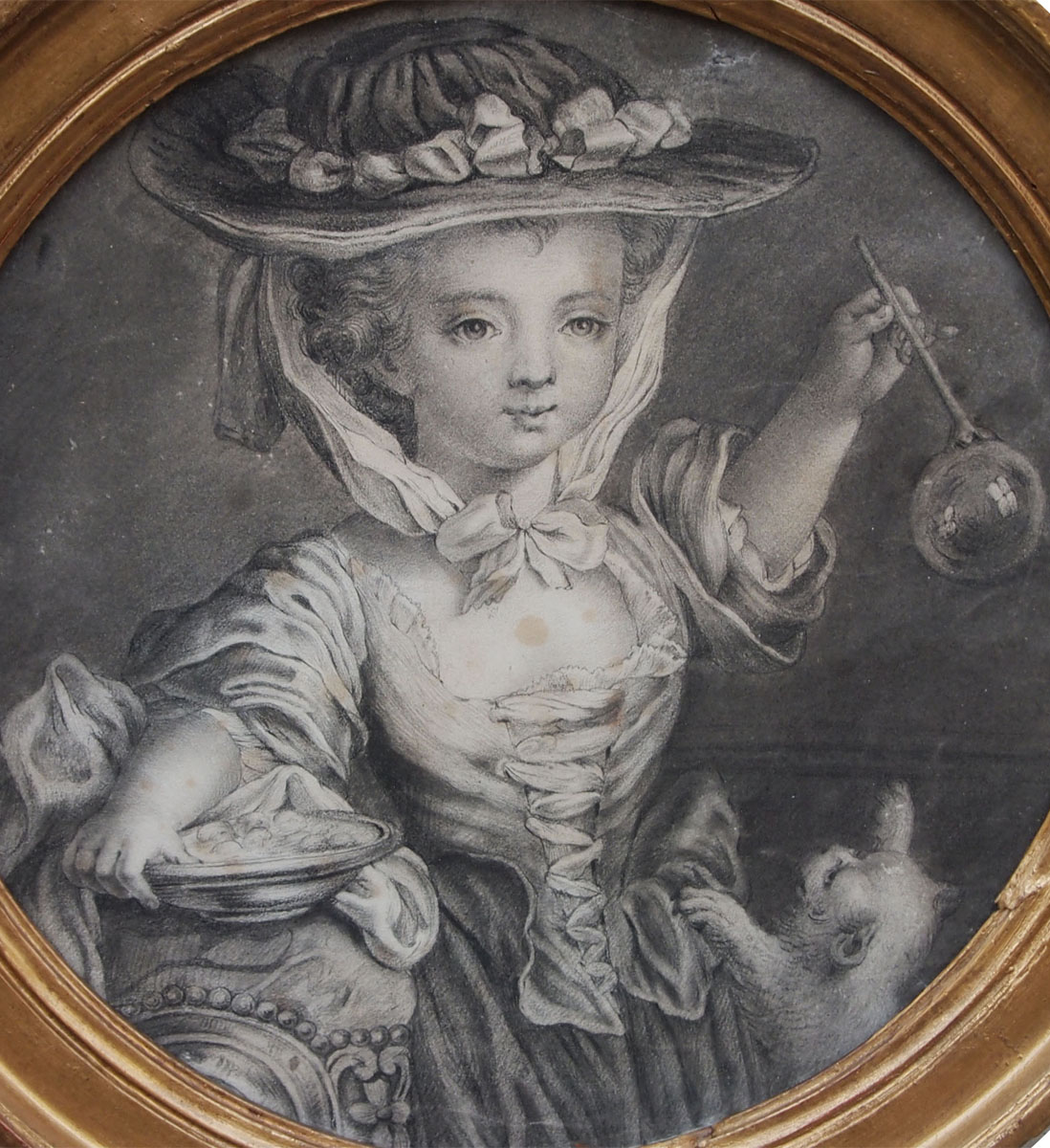 dessin-jeune-fille-jouant-avec-son-chien-18-eme
