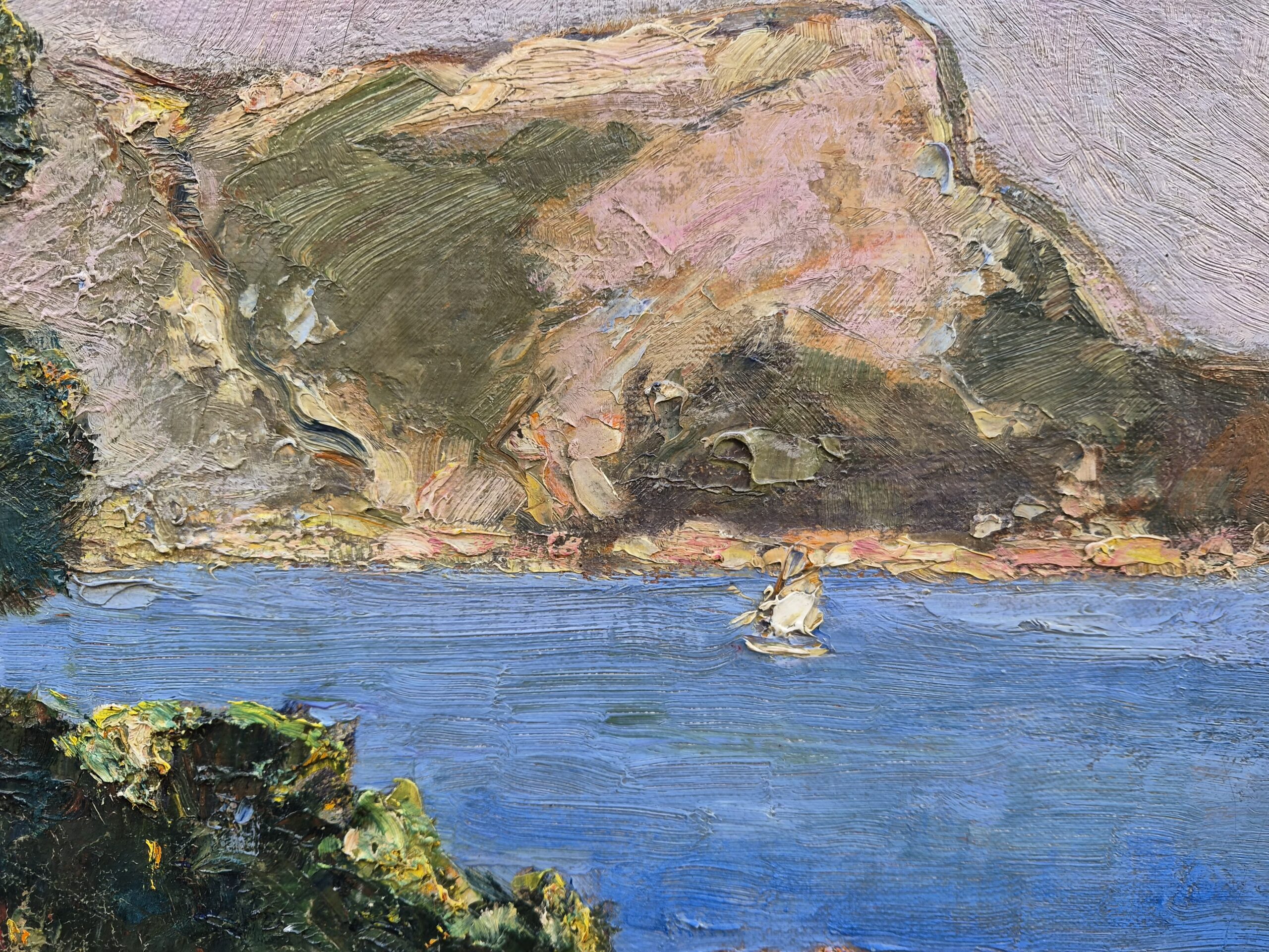huile-sur-carton-le-capr-roux-beaulieux-sur-mer-par-andre-wilder-2