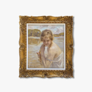 huile-sur-toile-baigneuse-par-paul-chabas