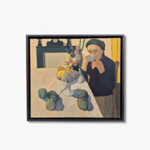 huile-sur-toile-l-heure-du-the-par-lode-matthijs
