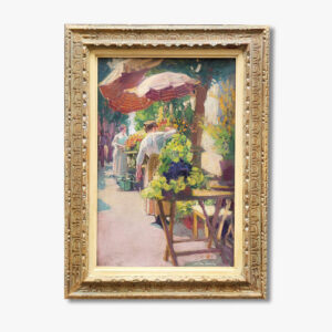 huile-sur-toile-les-fleuristes-par-claudio-castelucho-y-diana