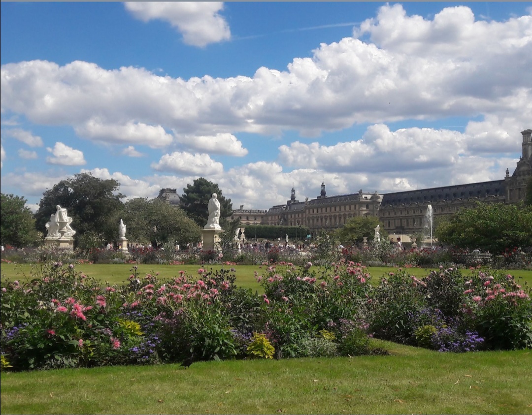 Huile sursur panneau, Les Tuileries par Albert PIERSON – Image 6