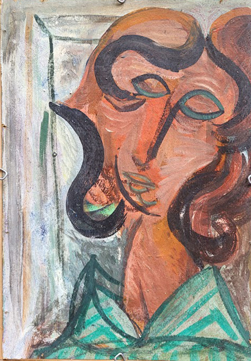 huile-sur-panneau-clown-attribue-a-henri-miller-1