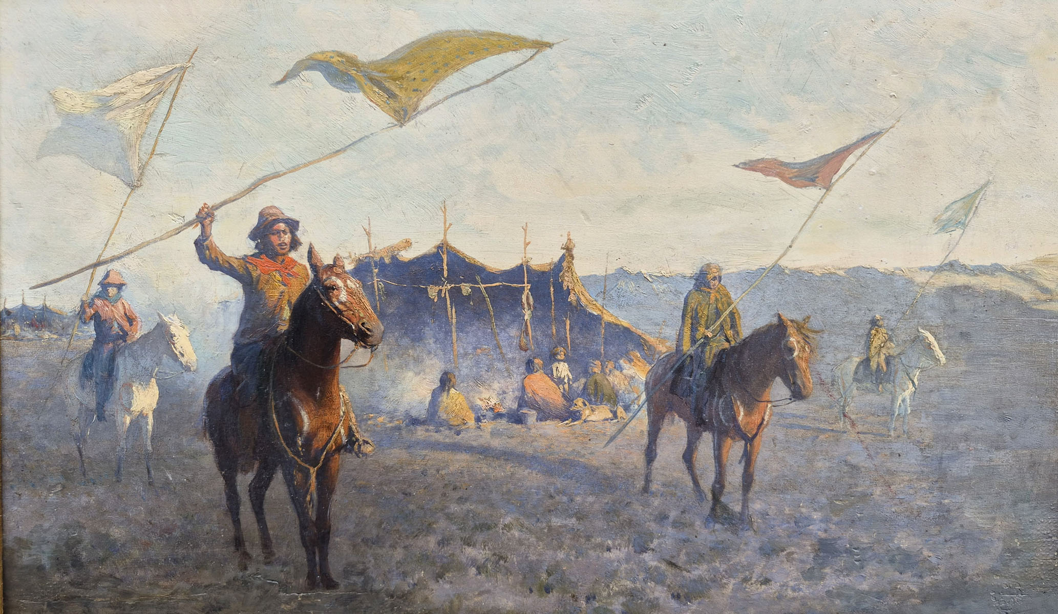 huile-sur-panneau-indiens-patagons-19-eme-1