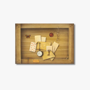 huile-sur-panneau-trompe-l-oeil-au-papillon-20-eme