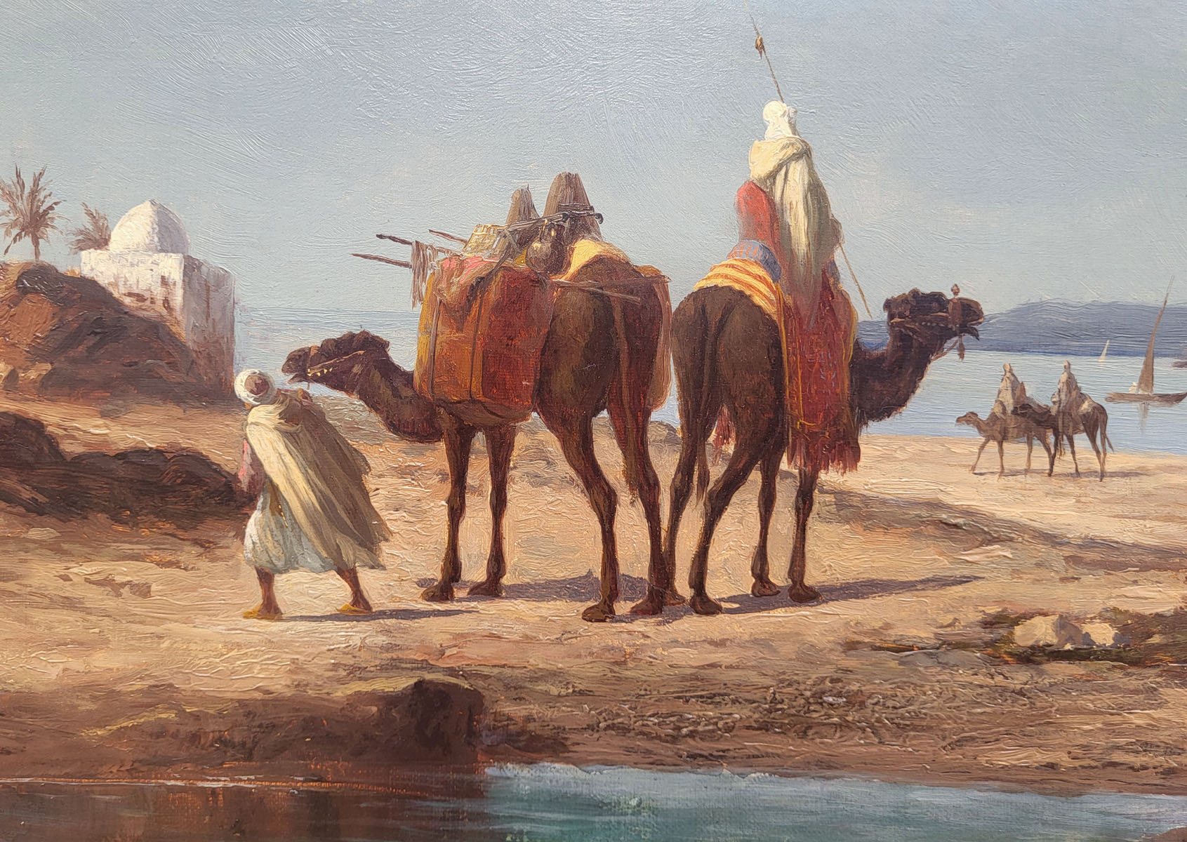 huile-sur-toile-chameliers-en-bord-de-fleuve-par-l-long-2