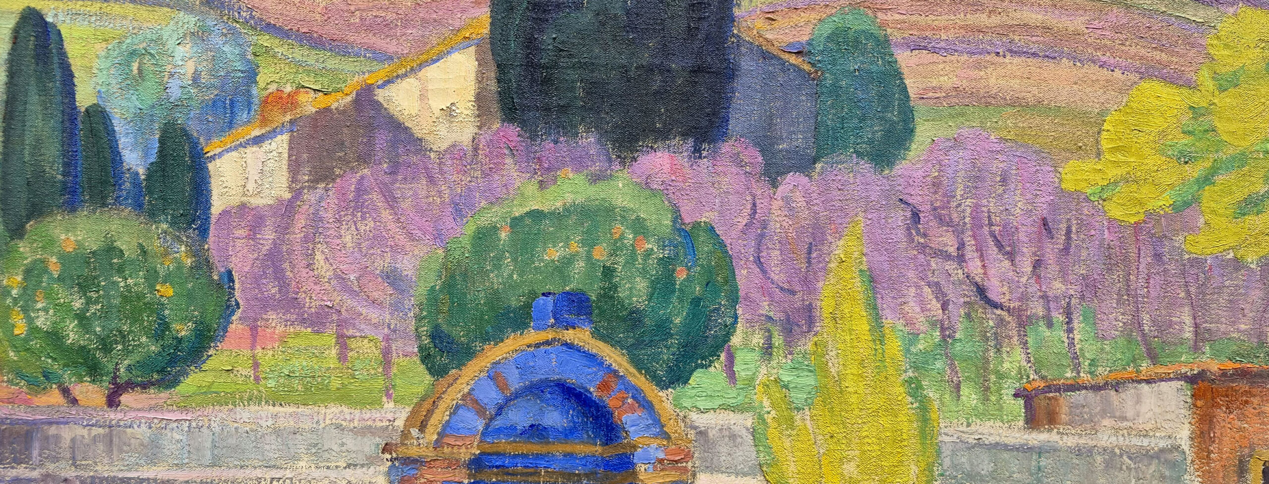 huile-sur-toile-fontaine-en-provence-par-leon-detroy-7