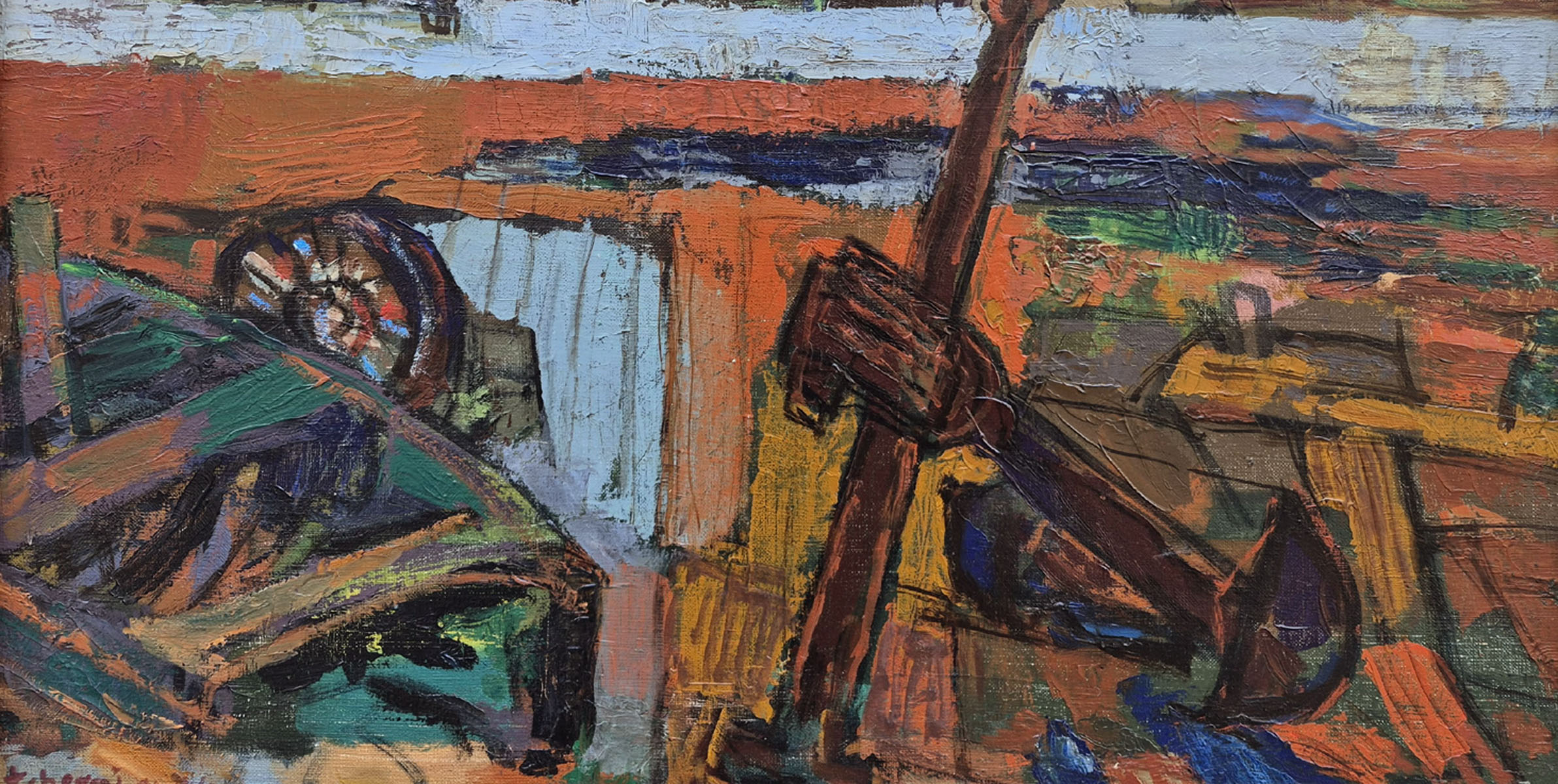 huile-sur-toile-paysage-au-phare-par-charles-tcherniawsky-3