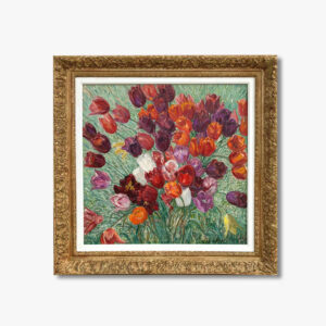 huile-sur-toile-bouquets-de-tulipes-par-leon-detroy