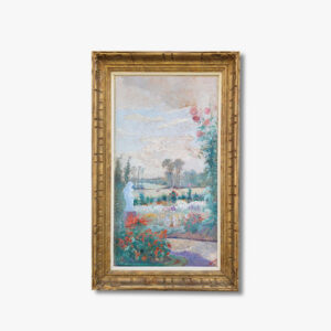 huile-sur-panneau-le-chateau-de-chailloue-par-georges-billaudot