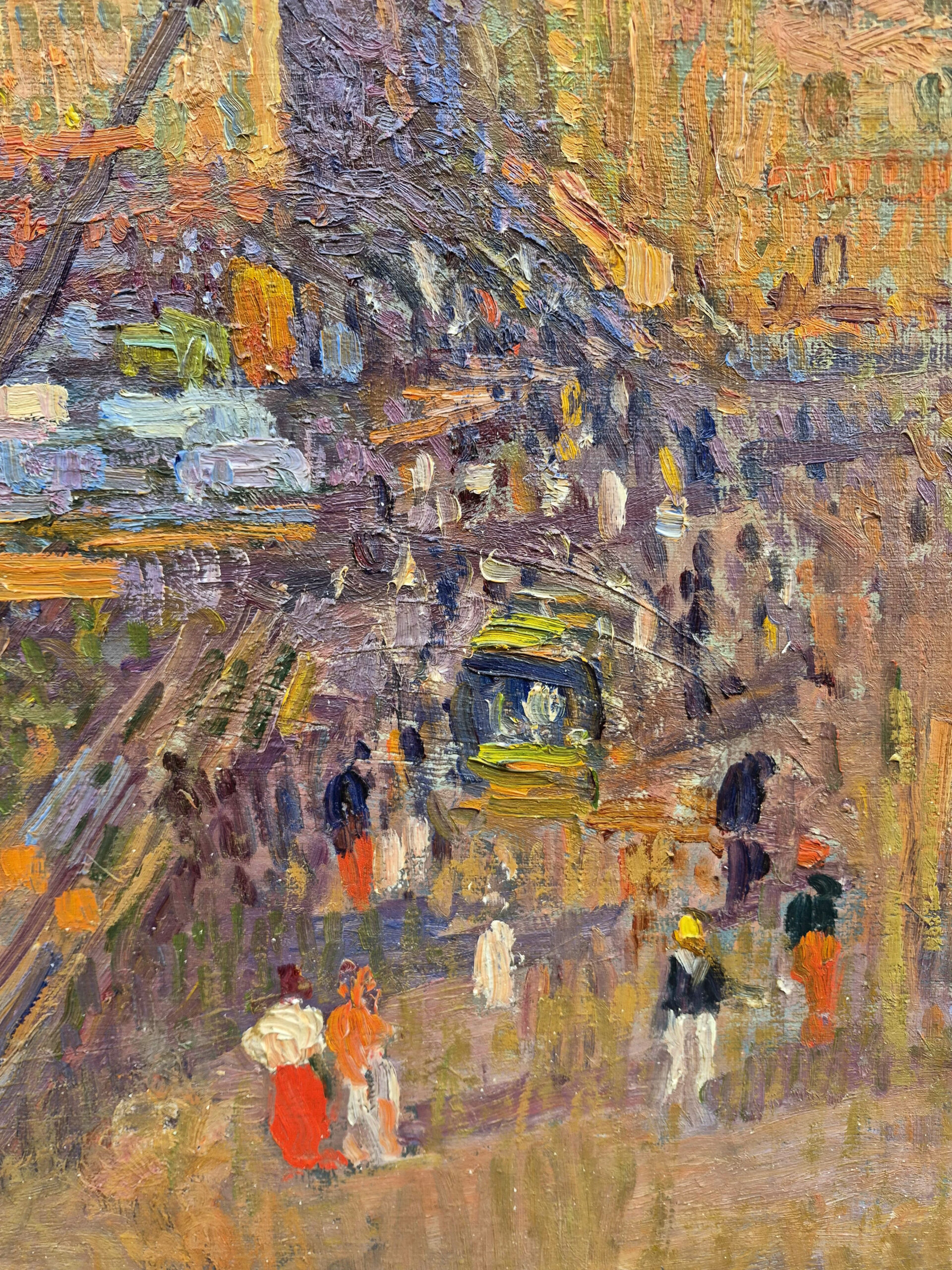 huile-sur-tole-vue-un matin-dans-le-vieux-port-marseille-par-augustin-carrera-6