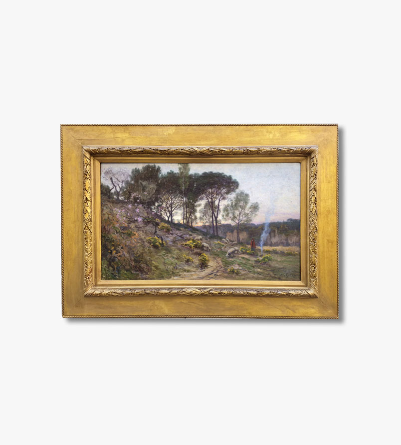 huile-sur-toile-crepuscule-par-edmond-yarz