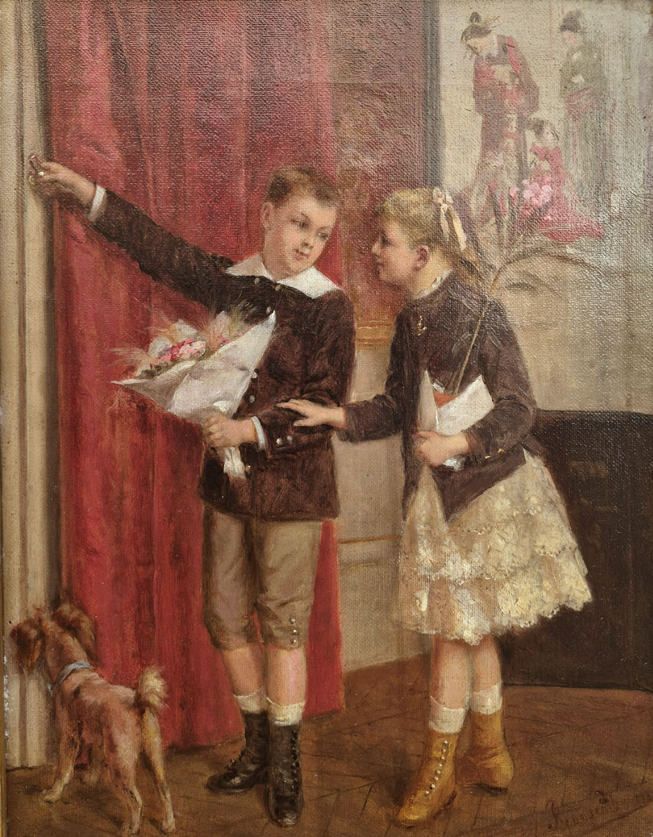 huile-sur-toile-le-cadeau-par-albert-roosenboom-1