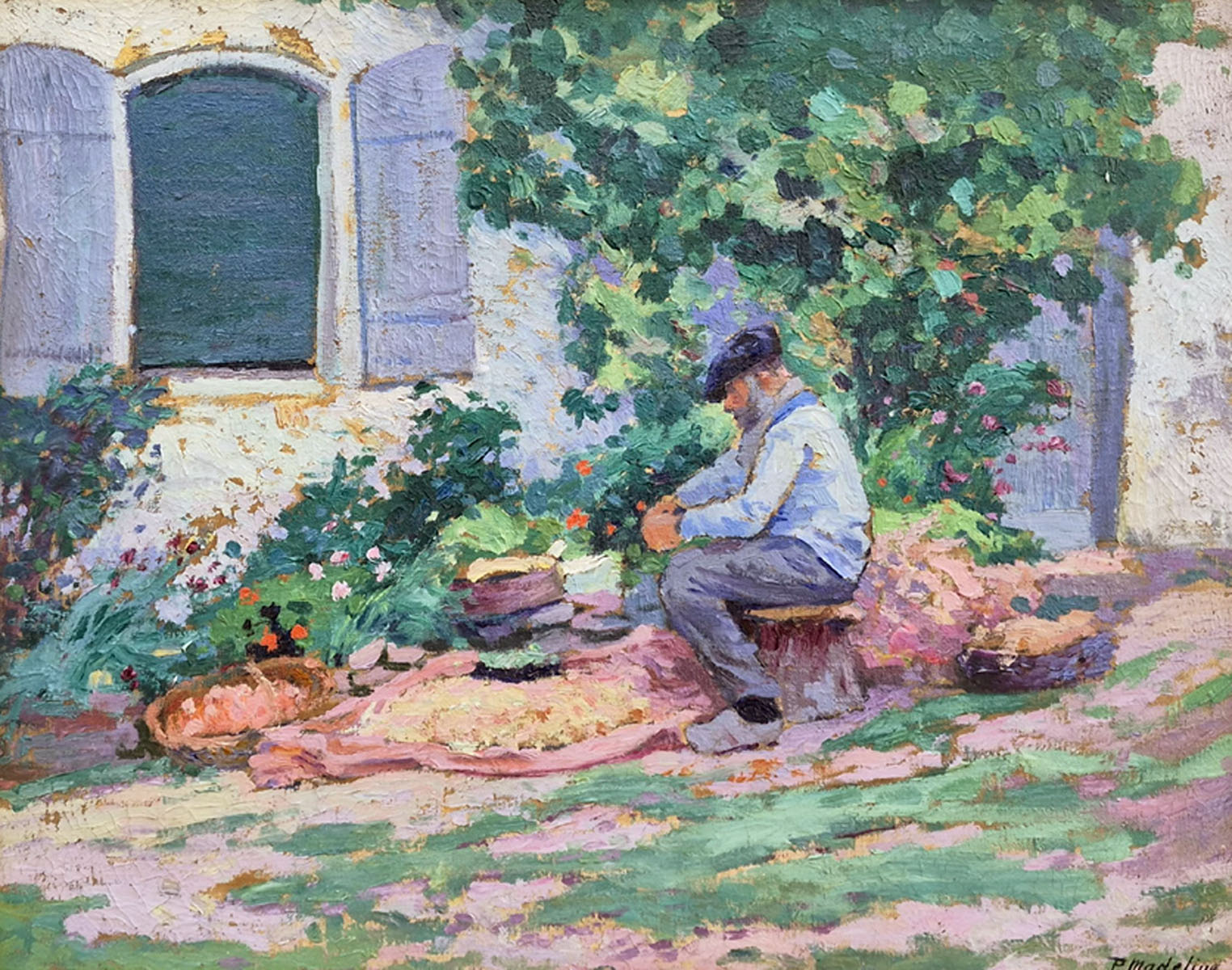 huile-sur-toile-le-jardinier-par-paul-madeline-1